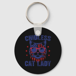 Chaveiro Damas de Gato sem Filhos para Kamala Vintage 2024