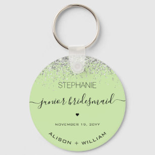Chaveiro Damas de honra junior personalizadas com glitter c