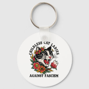 Chaveiro Damas dos Gatos Contra o Feminismo Fascista 