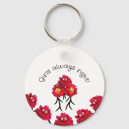 Chaveiro Damas, peonies