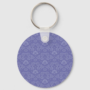 Chaveiro Damasco em azul