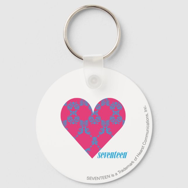 Chaveiro Damask Aqua-Magenta 4 (Frente)