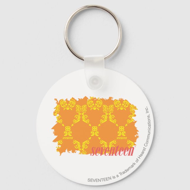Chaveiro Damask Orange-Yellow 4 (Frente)