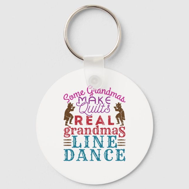 Chaveiro Dança da Linha de Dança da Linha Real Grandmas (Frente)