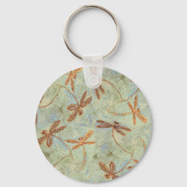 Chaveiro Dança de Dragonfly Dourada