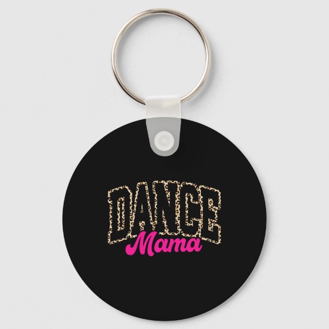 Chaveiro Dança Mãe Leopardo Dançando Mamãe Mãe Meninas da V (Frente)