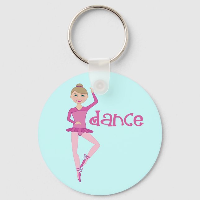 Chaveiro Dança Rosa Ballerina Gift (Frente)