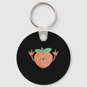 Chaveiro Dançando Peach Engraçado Dançarino Fruta Dançarino