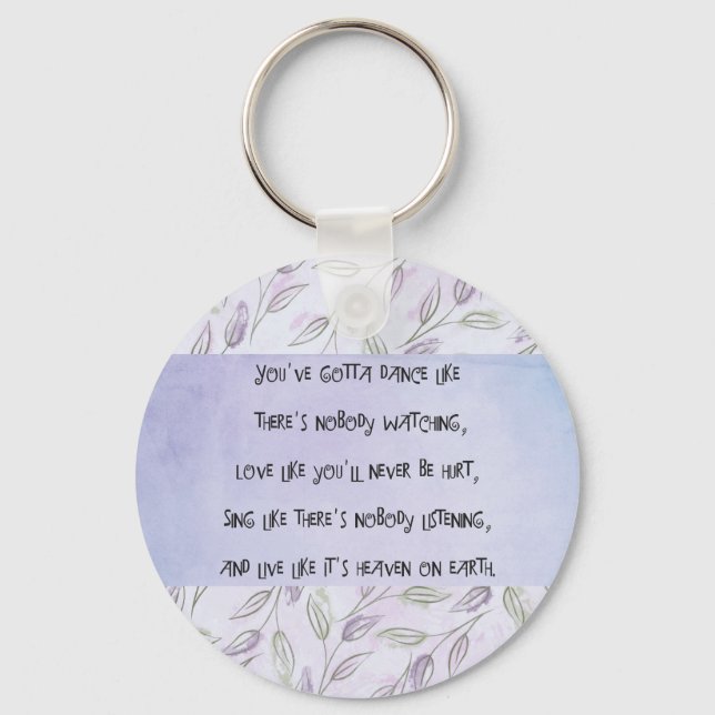 Chaveiro Dançar como ninguém está assistindo (Frente)