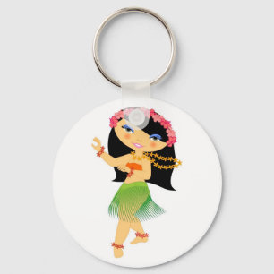 Chaveiro Dançarina de Hulla Tropo Girl