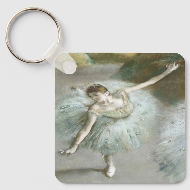 Chaveiro Dançarina em Verde por Edgar Degas (Frente)