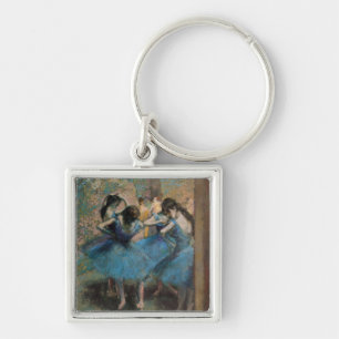 Chaveiro Dançarinos de Edgar Degas no azul, 1890