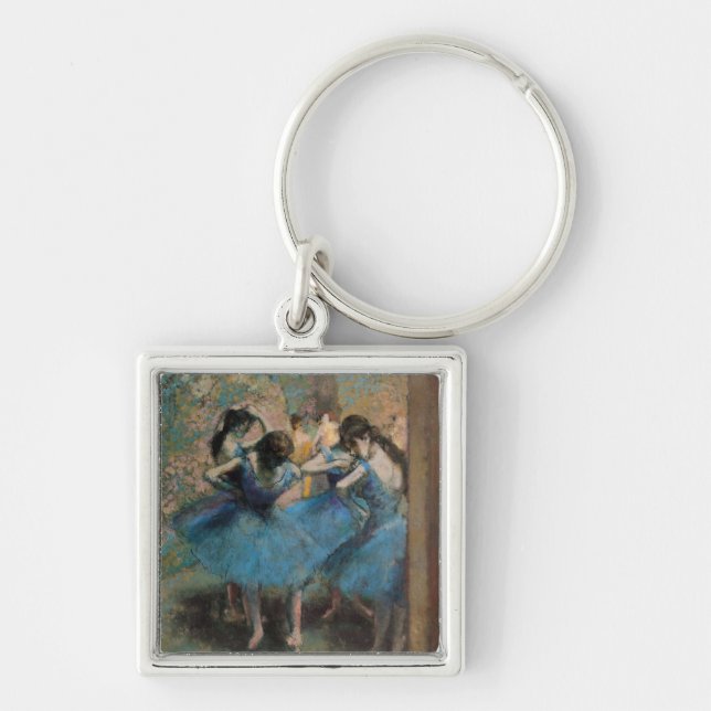 Chaveiro Dançarinos de Edgar Degas | no azul, 1890 (Frente)