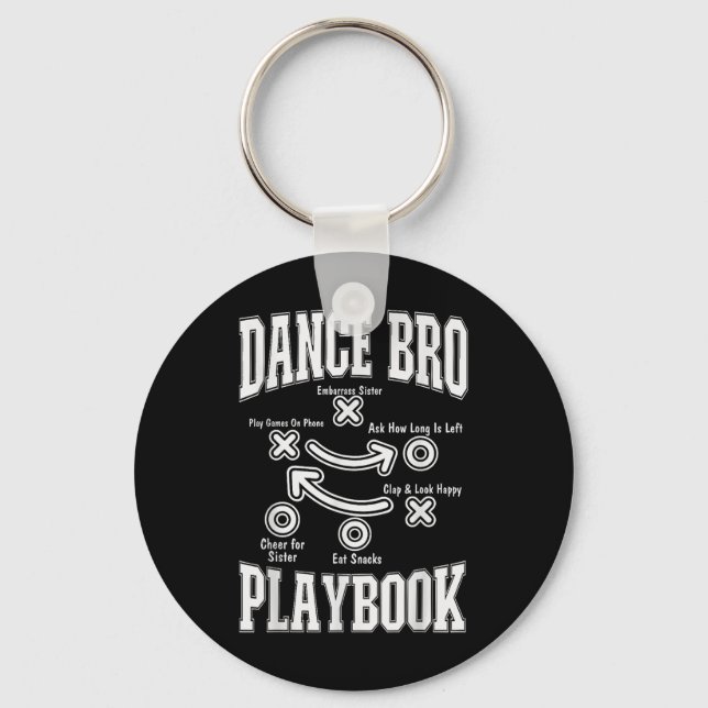 Chaveiro Dance Brother Playbook Comp Engraçado Dançando Org (Frente)