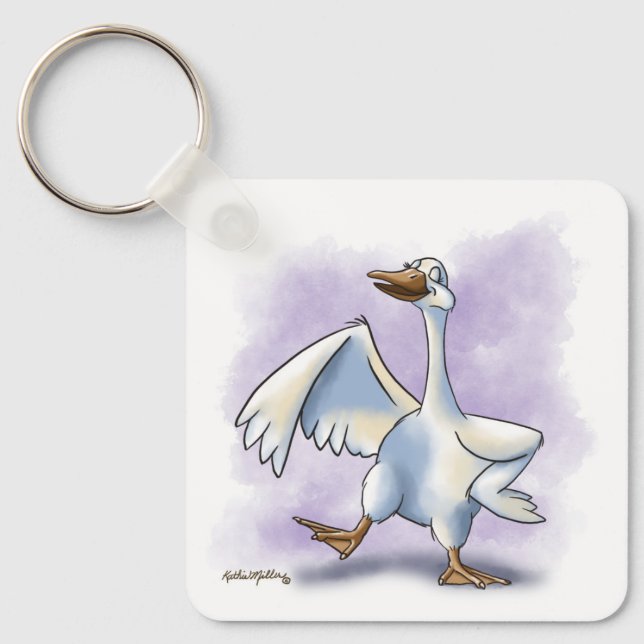 Chaveiro Dancing Goose Cartoon (Frente)