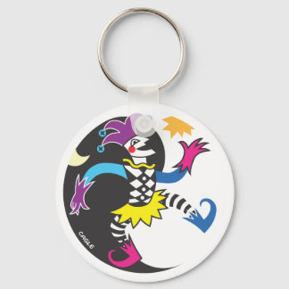 Chaveiro Dancing yinyang jester keychain