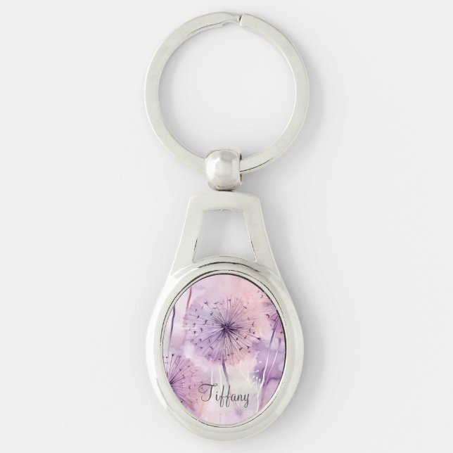 Chaveiro Dandélio Roxo (Frente)