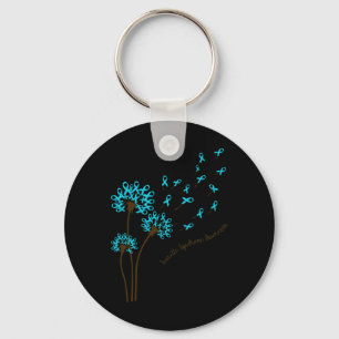 Chaveiro Dandelion Faith Hope Love Tourette Syndrome Awaren