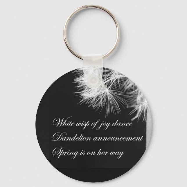 Chaveiro Dandelion Haiku Keychain (Frente)