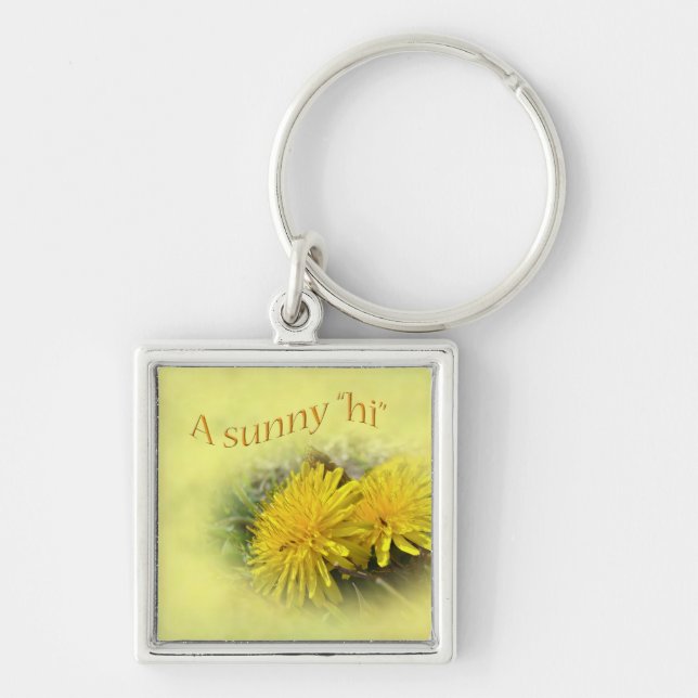 Chaveiro Dandelions - Um Sunny Hi (Frente)