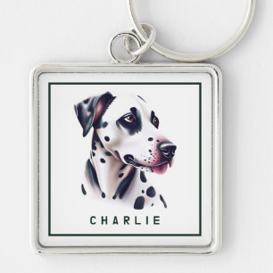 Chaveiro Dapper Dalmation Pup Personalizado