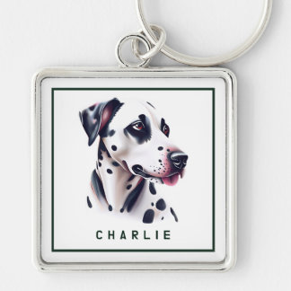 Chaveiro Dapper Dalmation Pup Personalizado