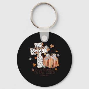 Chaveiro Dar Obrigados Ao Senhor Cair No Obrigado Cristão