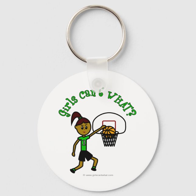Chaveiro Dark Green Girls Basquete (Frente)
