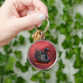 Chaveiro Dark Swan of Bones – Gothic Elegance