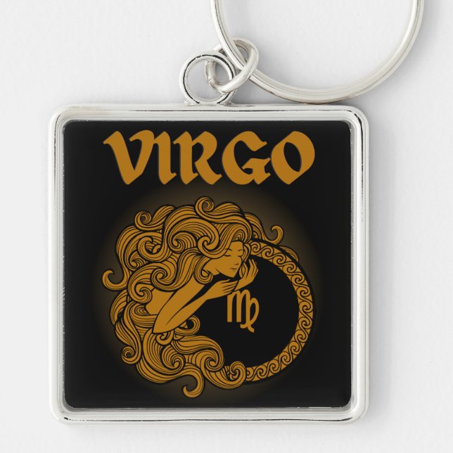 Chaveiro Dark Zodiac - Virgo | Medieval Astrology Art (Frente)