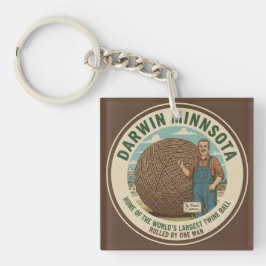 Chaveiro Darwin, Minnesota Twine Ball Coaster Keychain