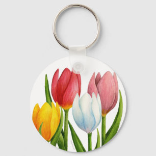 Chaveiro das tulipas do primavera