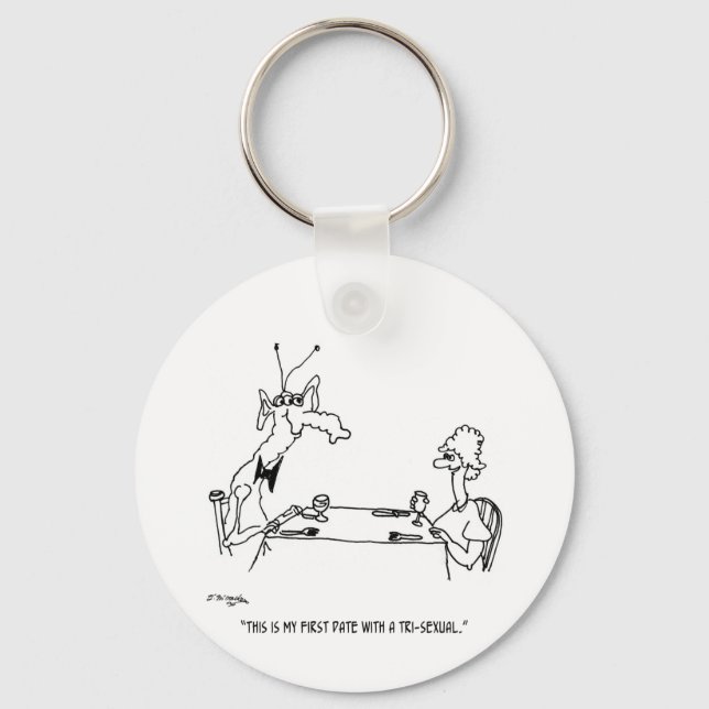 Chaveiro Data com um triplo sexual (Frente)