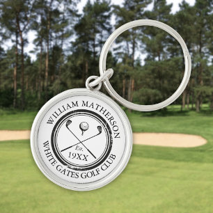 Chaveiro Data de Fundação do Nome do Clube de Golfe Persona