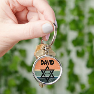 Chaveiro David Hebrew Significa Amado Vintage Sunset