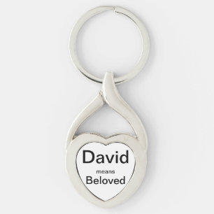 Chaveiro David significa o Keyring amado