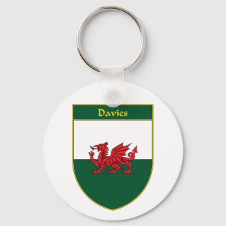 Chaveiro Davies Welsh Flag Shield