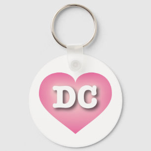 Chaveiro DC Pink Fade Heart - Eu amo DC