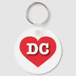 Chaveiro DC Red Heart - Eu amo DC