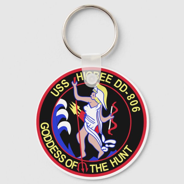 Chaveiro DD-806 USS HIGBEE Destroyer Ship Militar Patch (Frente)