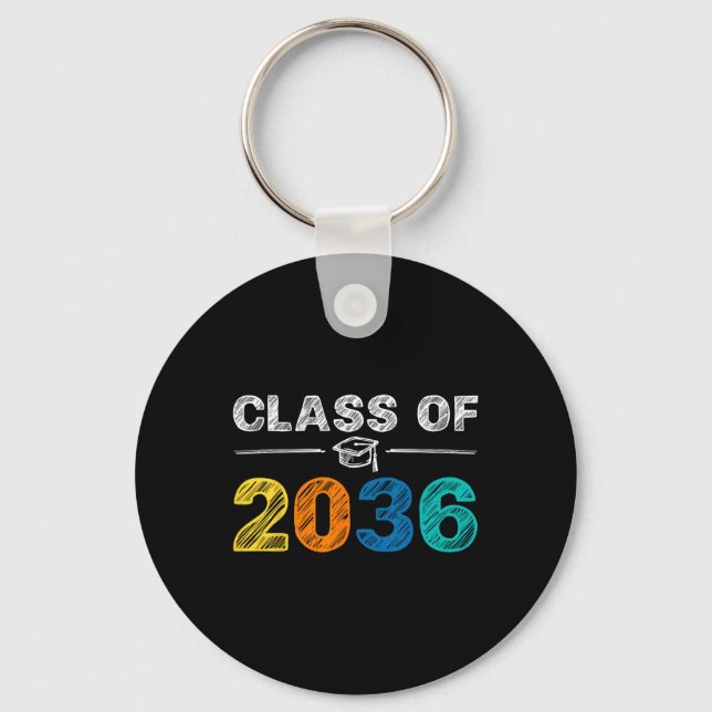 Chaveiro De 2036 Cresceu Comigo No Primeiro Dia De Graduaçã (Frente)