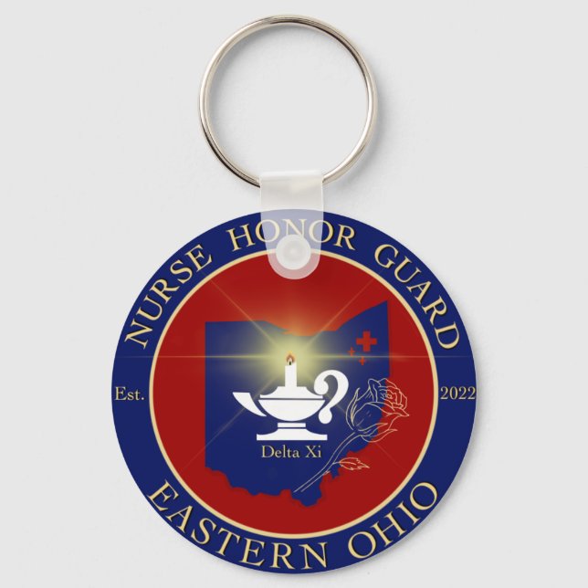 Chaveiro de 2 pol redondas (Frente)