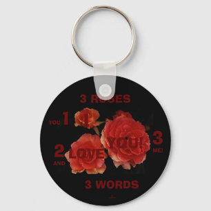 Chaveiro de 3 PALAVRAS dos ROSAS 3