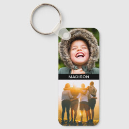 Chaveiro de 4 Fotografias e Nome Duplos