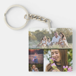 Chaveiro de 4 Fotografias Personalizadas