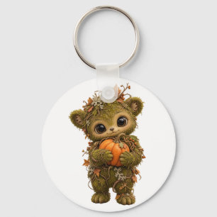 Chaveiro de Abóbora Urso de Musgo