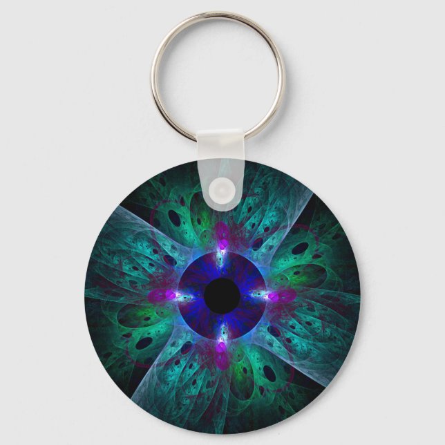 Chaveiro de Abstrato de Olhos (Frente)