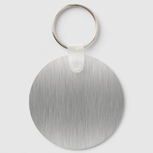 Chaveiro De aço inoxidável de alumínio escovado Textured