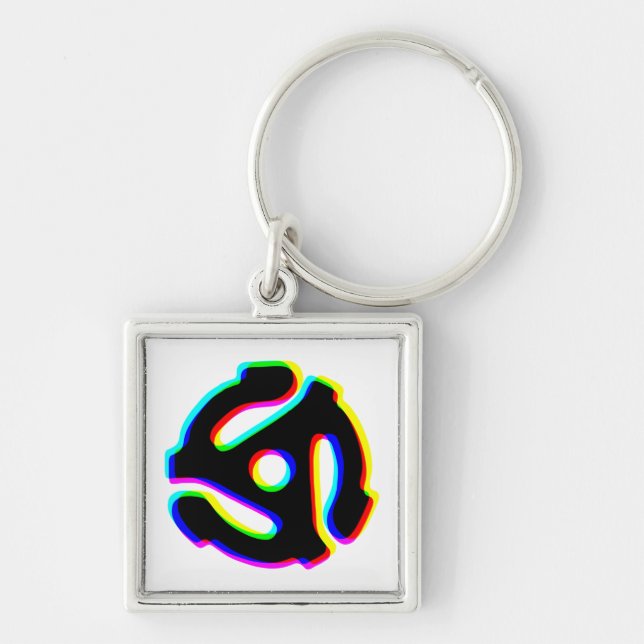 chaveiro de adaptador de registro de 45 rpm (Frente)