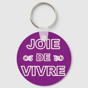 Chaveiro De "alegria francesa joie de vivre" da frase de